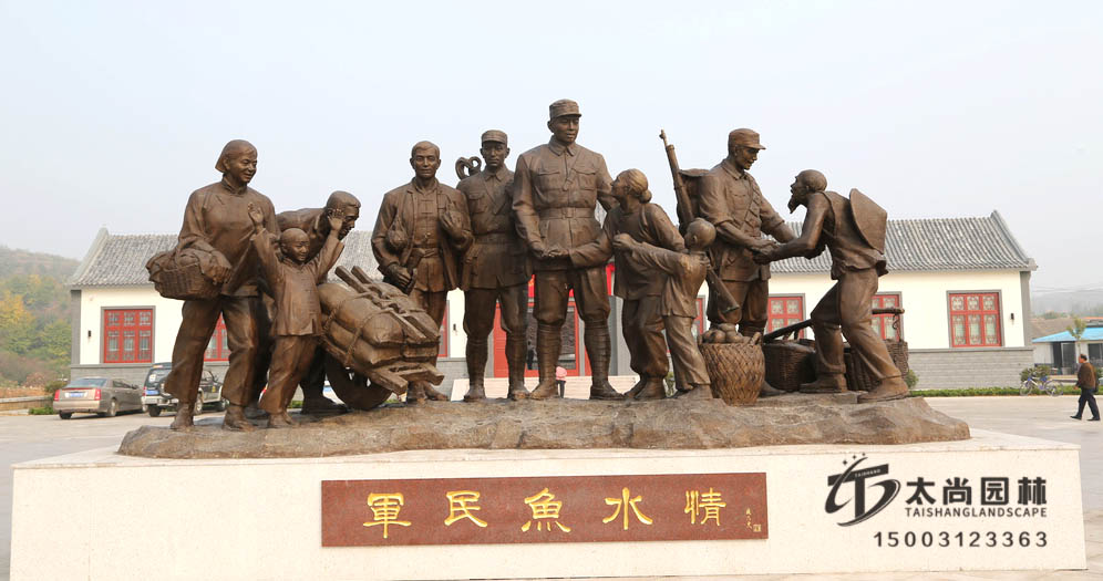 铸铜雕塑，888腾博会园林